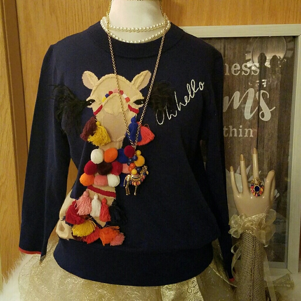 Kate spade Oh hello Camel sweater - Picture 4 of 7